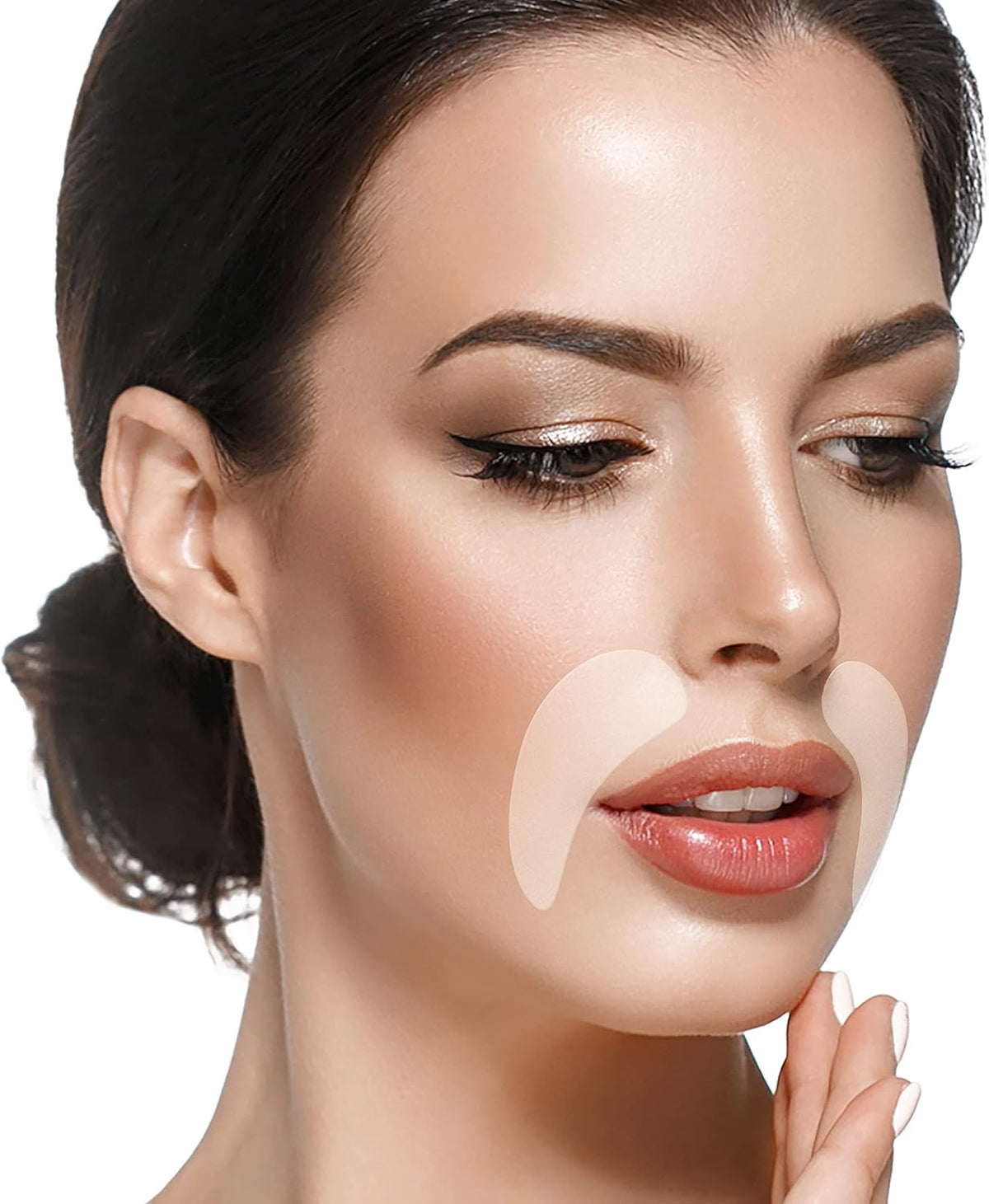 Adesivos faciais para rugas - Almofadas para cuidados com a pele para suavizar linhas de sorriso