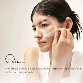 Máscara facial de biocolágeno
