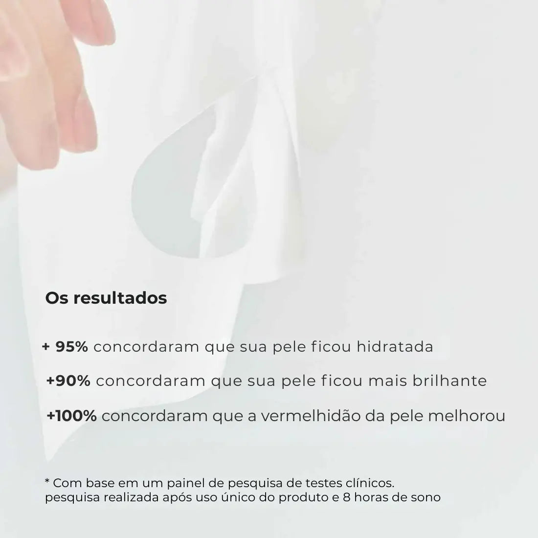 Máscara facial de biocolágeno