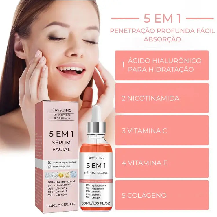 Sérum Rejuvenescedor Poderoso: Hidrata, Clareia e Combate o Envelhecimento