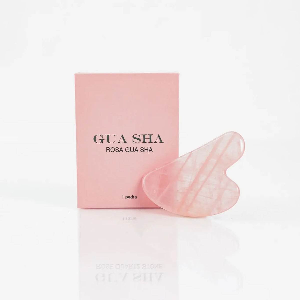 Pedra de quartzo rosa Gua Sha